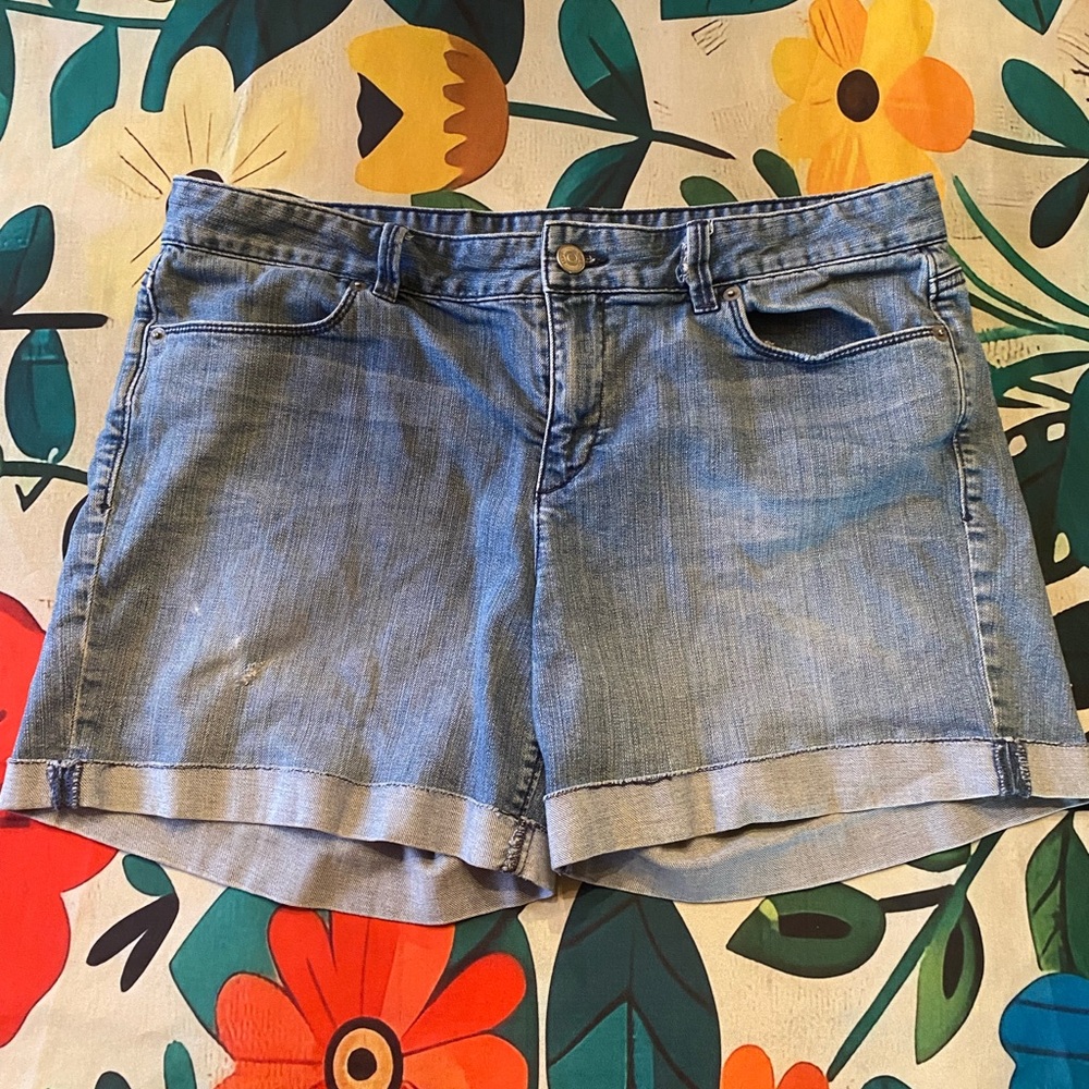 LOFT Light Blue Jean Shorts